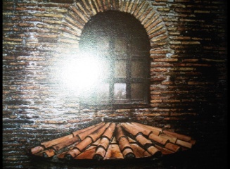 5th Century Roman brickwork at Ravenna, Italy
