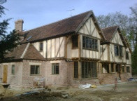 A35 York Handmade Brick 65mm Thirkleby Blend used on this brand new house by Oakwrights, Moleswood, Nr Hertford